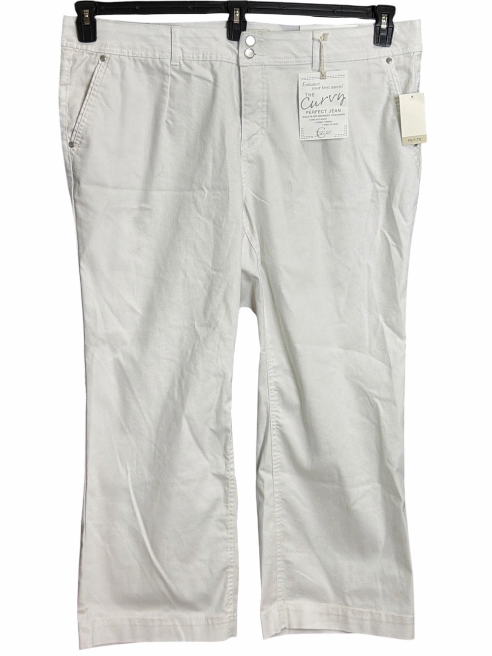 Cato  White Curvy Denim wide legged Pants NWT. Size 20WP